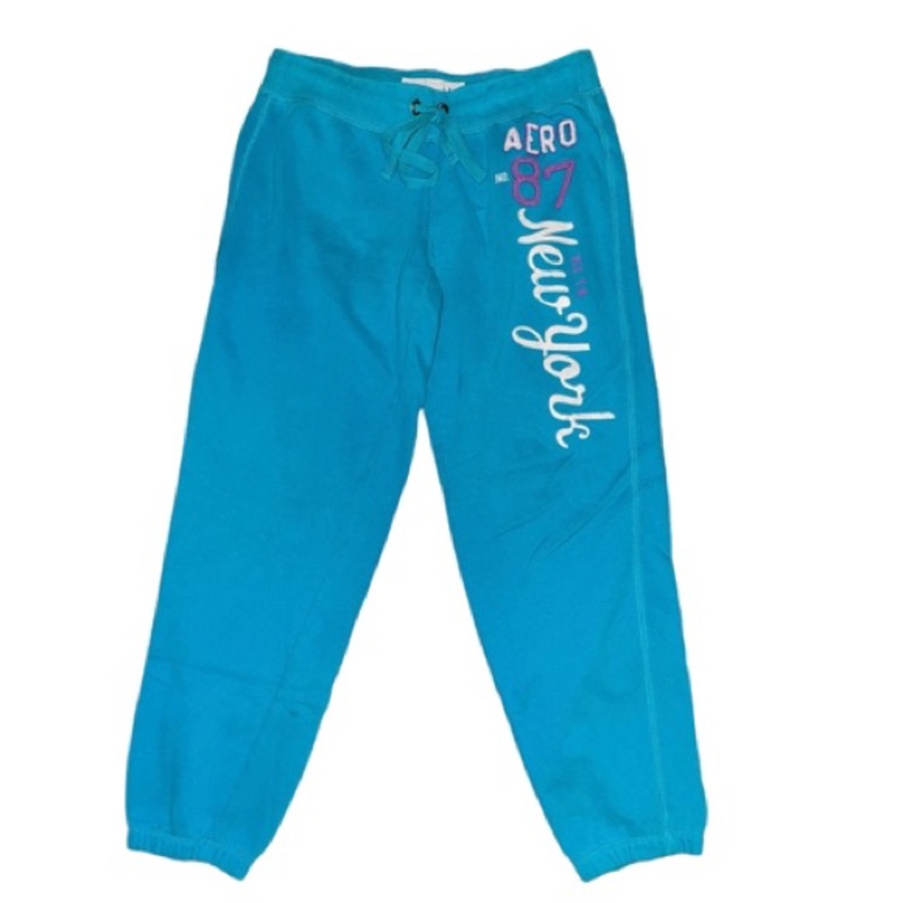 Aeropostale- Blue-Green Sweatpants.